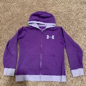 Purple under armor zip up